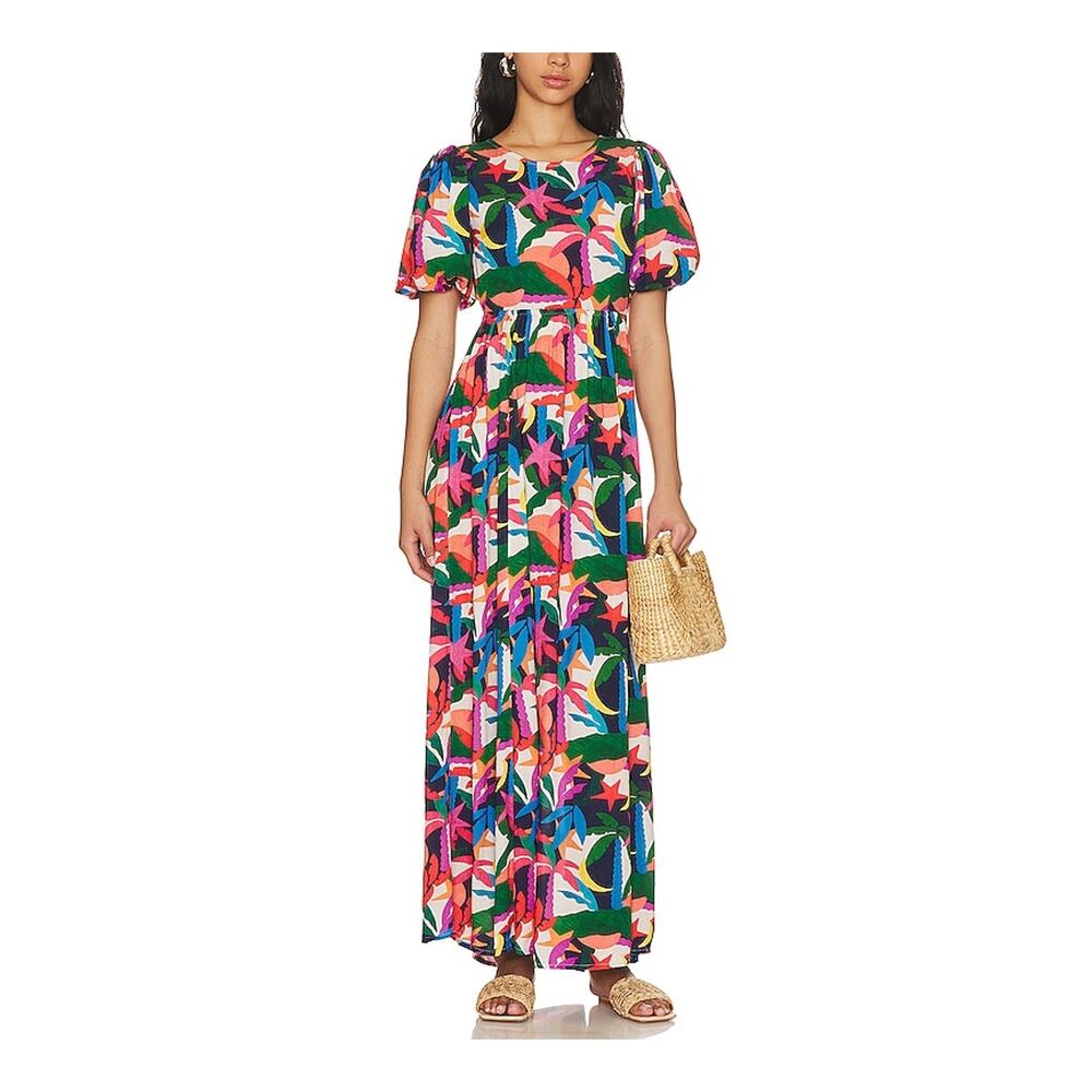 Beach Riot 'Weston' Green Cotton Blend Dress Size L